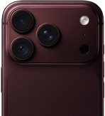 iPhone 18 Pro na cor bordô, mostrando a câmera principal de 48 MP com abertura variável
