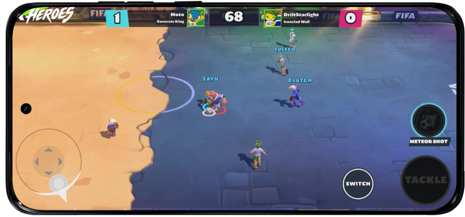 FIFA Heroes - gameplay no celular Motorola