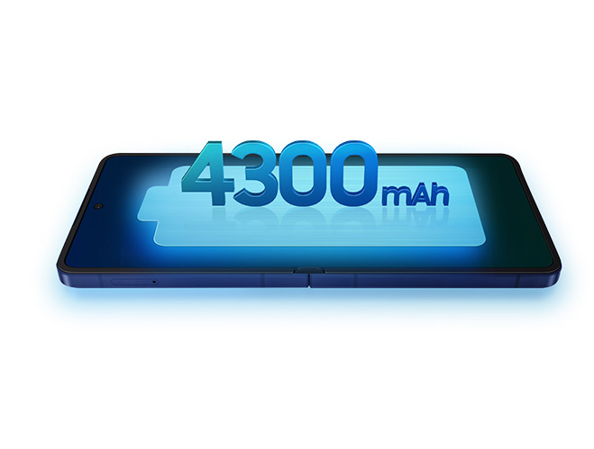 A maior bateria em um Galaxy Z Flip, já visto