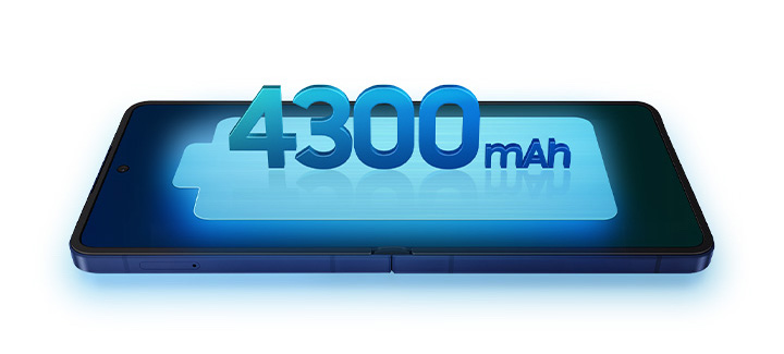 A maior bateria em um Galaxy Z Flip, já visto