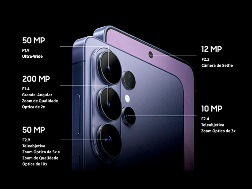 12 MP Ultra-Wide F2.2
50 MP Principal F1.8
10 MP Teleobjetiva F2.4